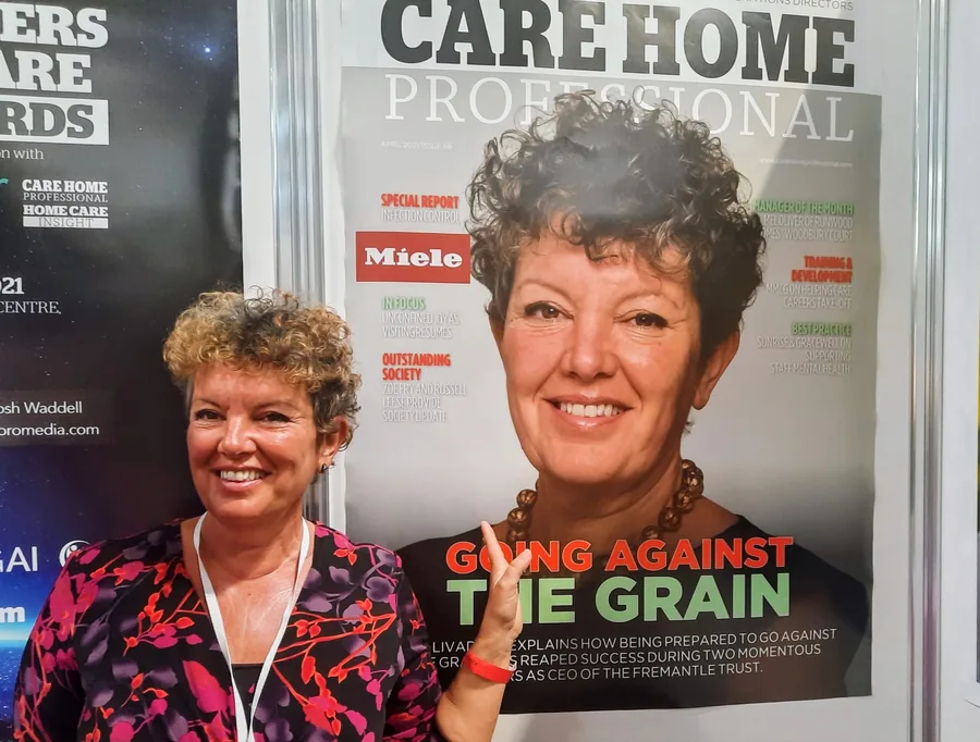 Sara Livadeas coaching a social care leader on personal branding